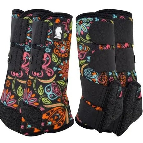 Classic Equine Legacy 2 Neon Flowers 4 Pack Med