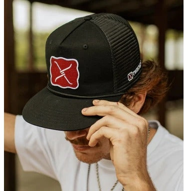 Twisted X large buckle high profile cap - Black