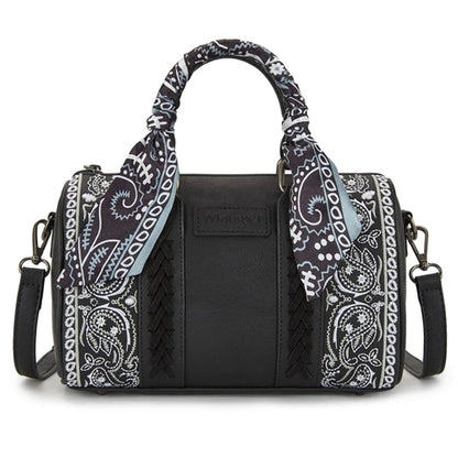 Wrangler Paisley Barrel Bag - Black