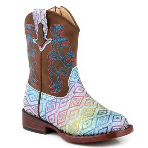 Roper Glitter Maya Boots - Blue