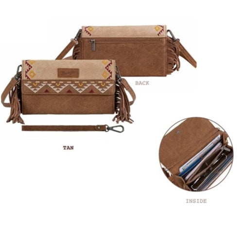 Wrangler Indiana Wallet Clutch Bag - Tan