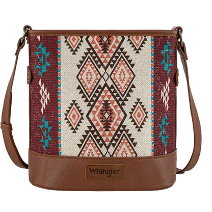 Wrangler Lia Aztec Crossbody Bag - Brown