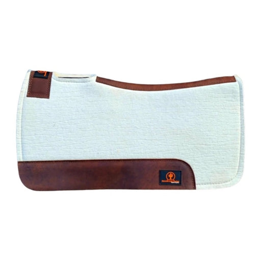 "CLANCY" White Wool Contoured Pad - Smooth Like Cactus
