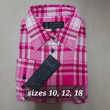 Rite Mate Ladies Open Flannelette Shirt Assorted Colors