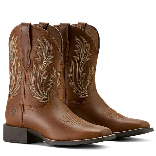 Ariat Women's Round up Filly Western Boot - Sorrel Crunch