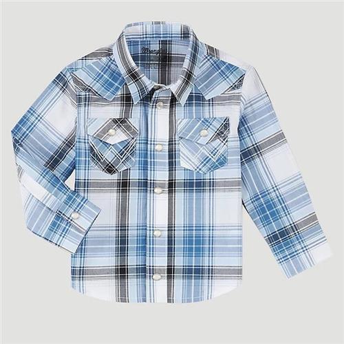Wrangler Baby Snap Front Plaid Shirt