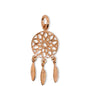 MCJ Sterling Silver & RG Round Dream Catcher