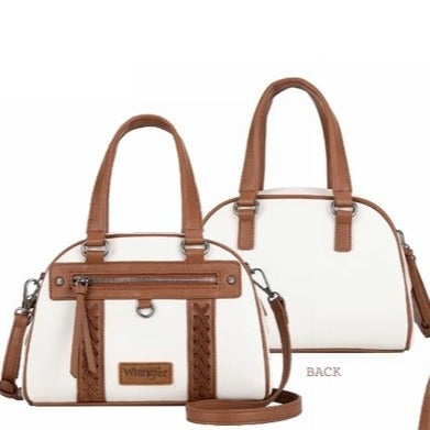 Wrangler Whipstitch Crossbody Bag - Beige/Tan