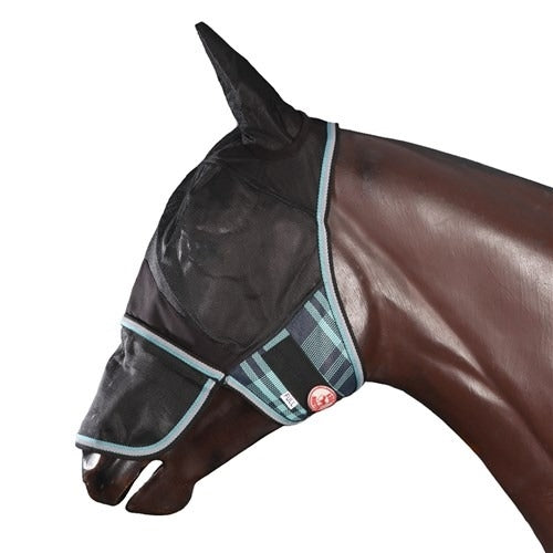 Kool Master PVC Shade Mesh Fly Mask - Ice Pink