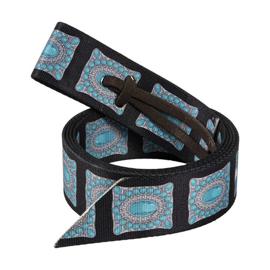 Mustang Ezy Ride Latigo Pattern Nylon Near side Concho