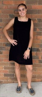 Cotton Summer Kiara Dress - Black