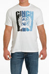 Cinch Mens White Tee