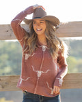 Pure Western Womens Veola Knitted Pullover