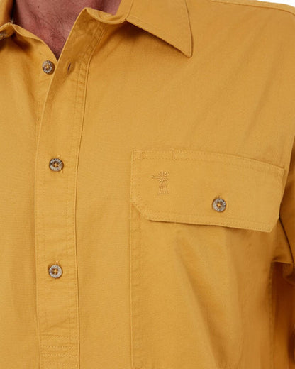 Pilbara Men's Closed Front L/S Shirt - Yellowstone