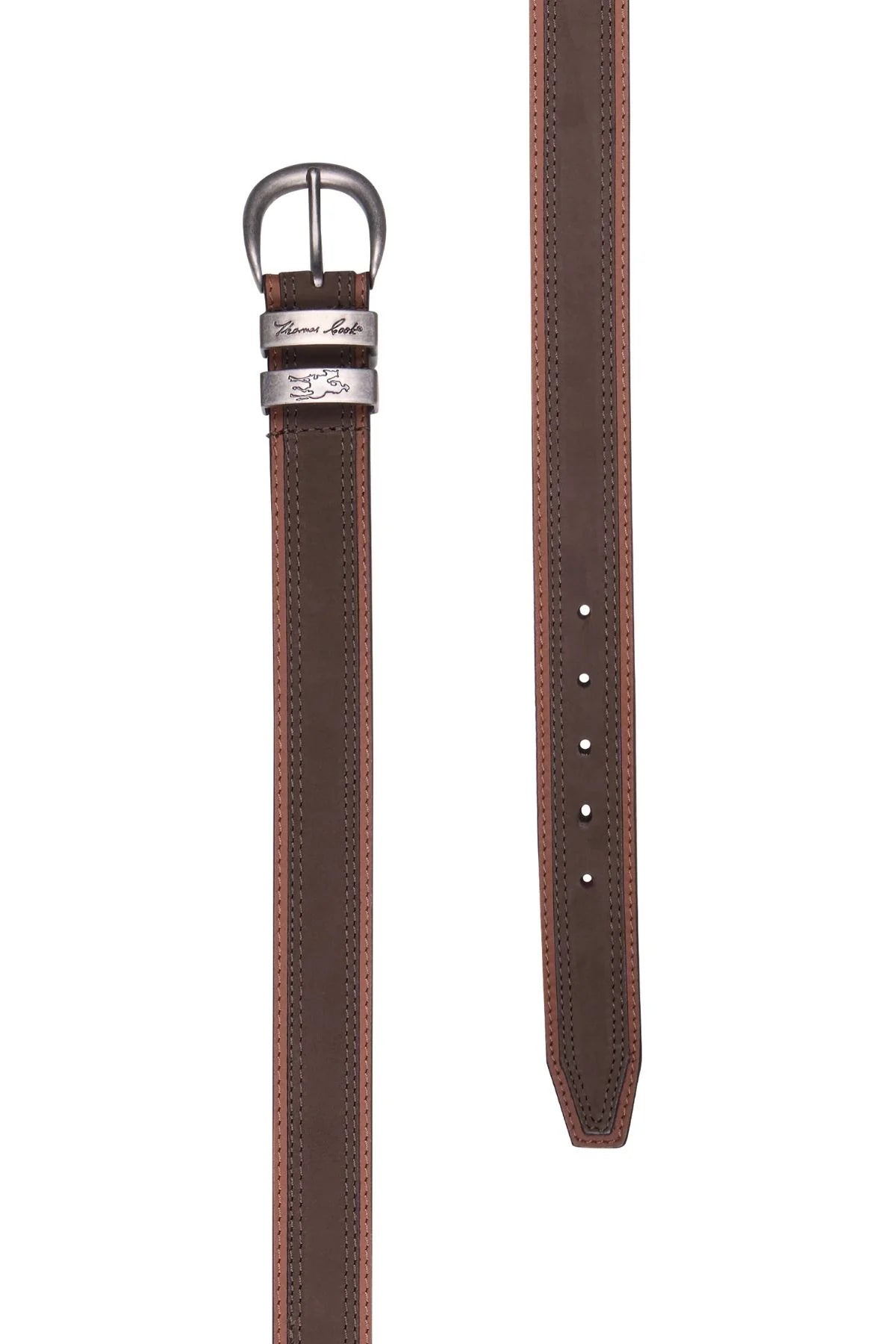 Thomas Cook Stanley Belt - Chocolate/ Tan