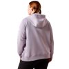 Ariat Women's Rebar Lightweight Logo 1/2 Zip Hoodie Purple Ash/ Thistle