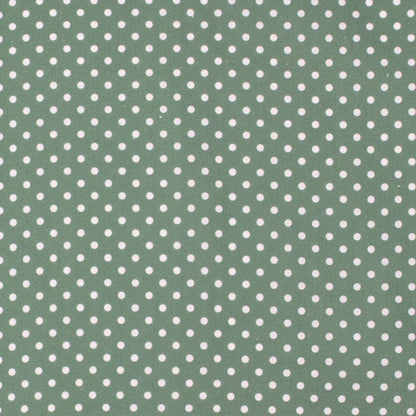 Just Country Short Sleeve Full Button Jumpsuit - Eucalyptus & White Mini Spots