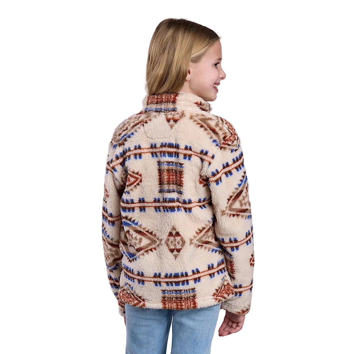 Roper Girls Outerwear Pullover - Brown