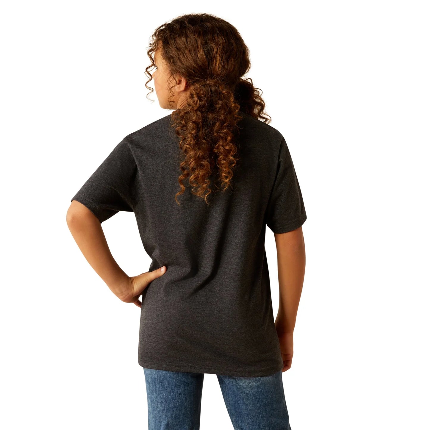 Ariat Girl's Postcard T-Shirt - Charcoal Heather