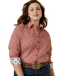 Ariat Kirby Stretch Shirt - Equestrian Red Check