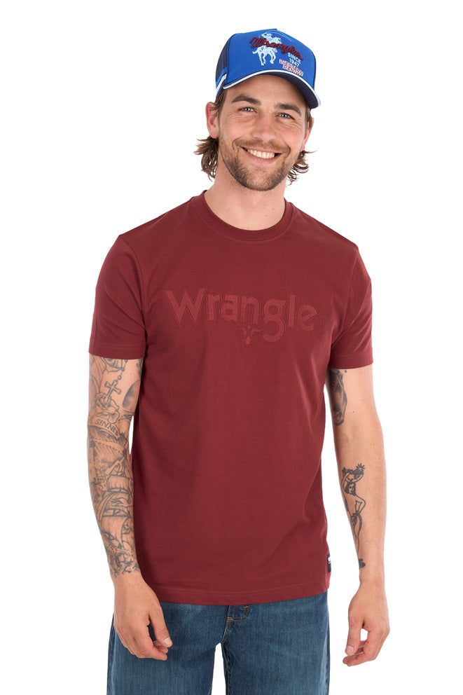 Wrangler Men's Chase Short Sleeve Tee - Cognac