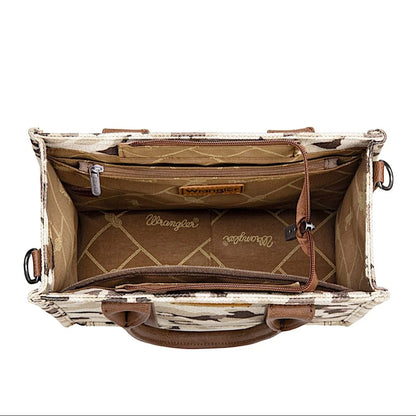 Wrangler Camo Print Crossbody Tote Bag - Light Pink