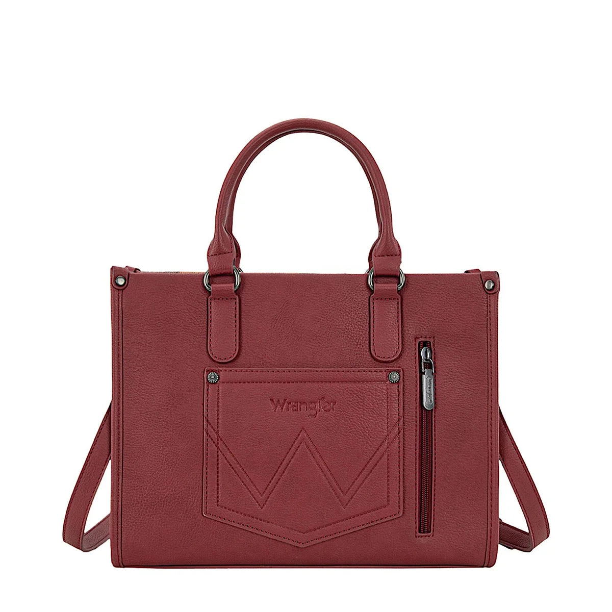 Wrangler Cilia Crossbody Tote Bag - Burgundy