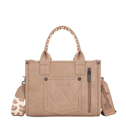 Wrangler Leopard Print Crossbody Bag - Taupe