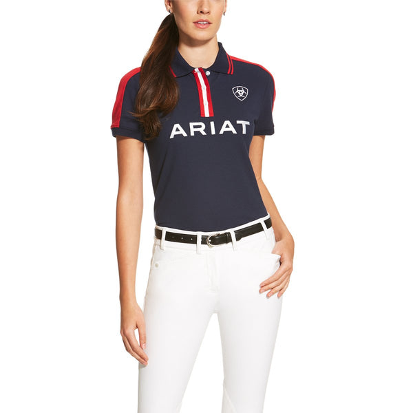Ariat Womens New Team SS Polo 2.0 Navy