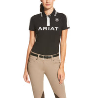 Ariat Womens New Team S/S Polo 2.0 Black