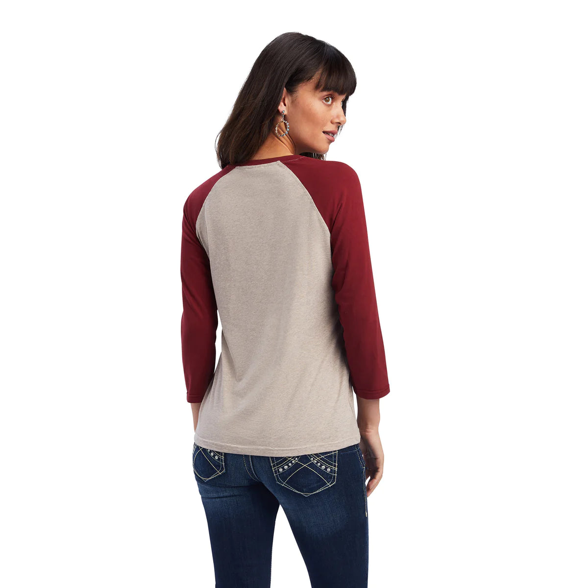Ariat Real Arrow Classic Fit Shirt - Dark Oatmeal Heather