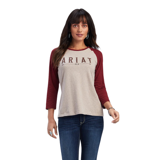 Ariat Real Arrow Classic Fit Shirt - Dark Oatmeal Heather
