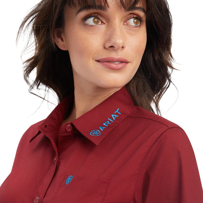 Ariat Team Kirby Stretch Shirt - Rouge Red
