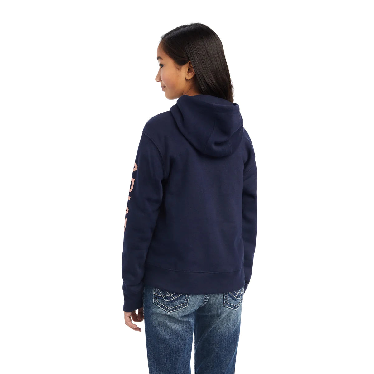 Ariat Girls Real Arm Hoodie - Navy Eclipse