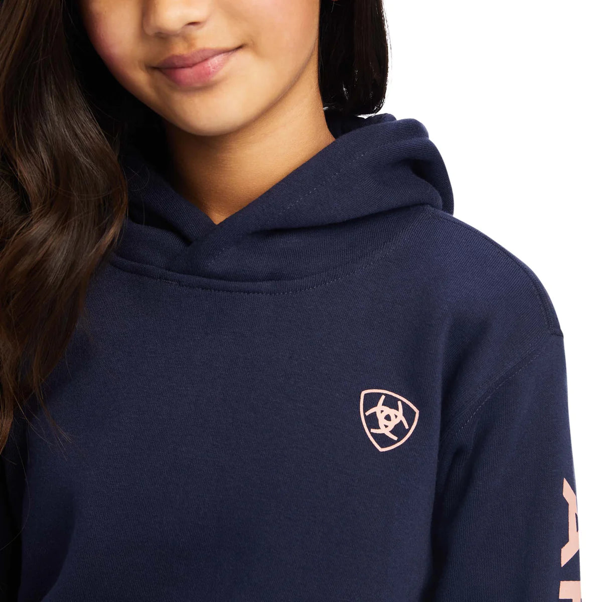 Ariat Girls Real Arm Hoodie - Navy Eclipse