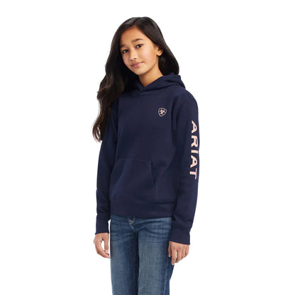 Ariat Girls Real Arm Hoodie - Navy Eclipse
