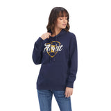 Ariat Real Shield Logo Hoodie - Navy Eclipse