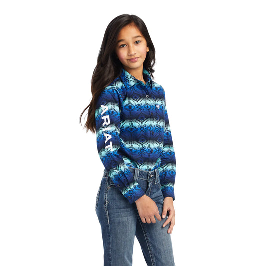 Ariat Girls Team Kirby Shirt - Maison Print