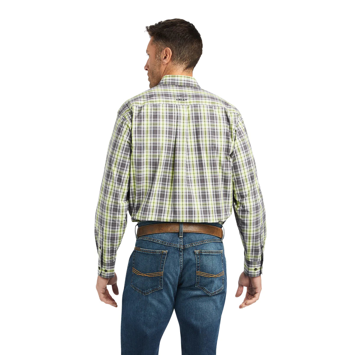 Ariat Mens Pro Series Team Mabry Classic Fit Shirt - Macaw Green