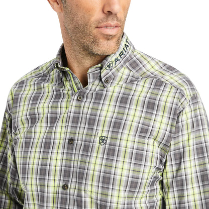 Ariat Mens Pro Series Team Mabry Classic Fit Shirt - Macaw Green