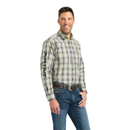 Ariat Mens Pro Series Team Mabry Classic Fit Shirt - Macaw Green