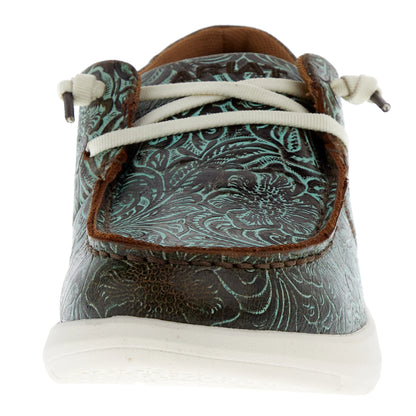 Ariat Womens Hilo Vintage Turq Floral Emboss