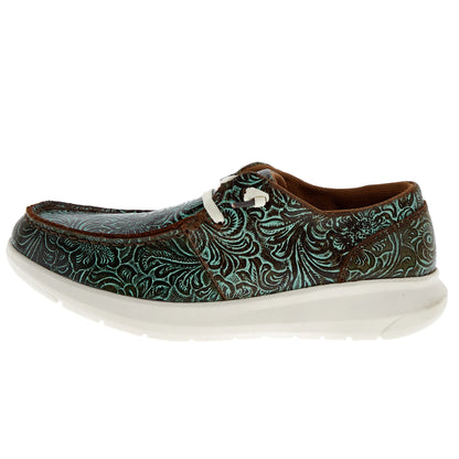 Ariat Womens Hilo Vintage Turq Floral Emboss