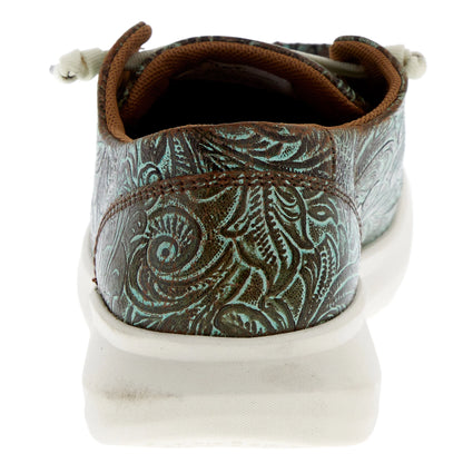 Ariat Womens Hilo Vintage Turq Floral Emboss