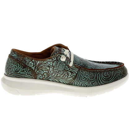 Ariat Womens Hilo Vintage Turq Floral Emboss