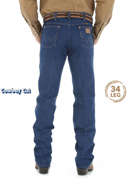 Wrangler Mens Cowboy Cut Original Fit Jean Prewashed 34 LEG