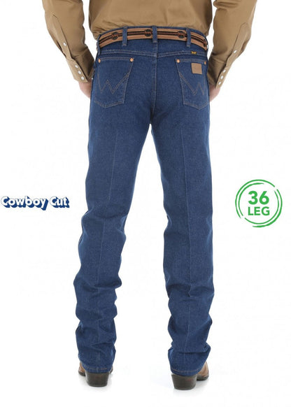 Wrangler Mens Cowboy Cut Original Fit Jean 38 LEG Prewashed
