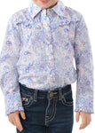 Pure Western Girls Willow Frill L/S Shirt