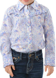 Pure Western Girls Willow Frill L/S Shirt