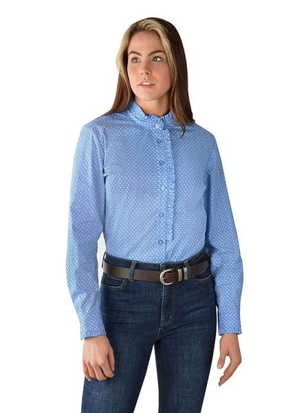 Thomas Cook Womens Liv Ruffle Collar L/S Shirt